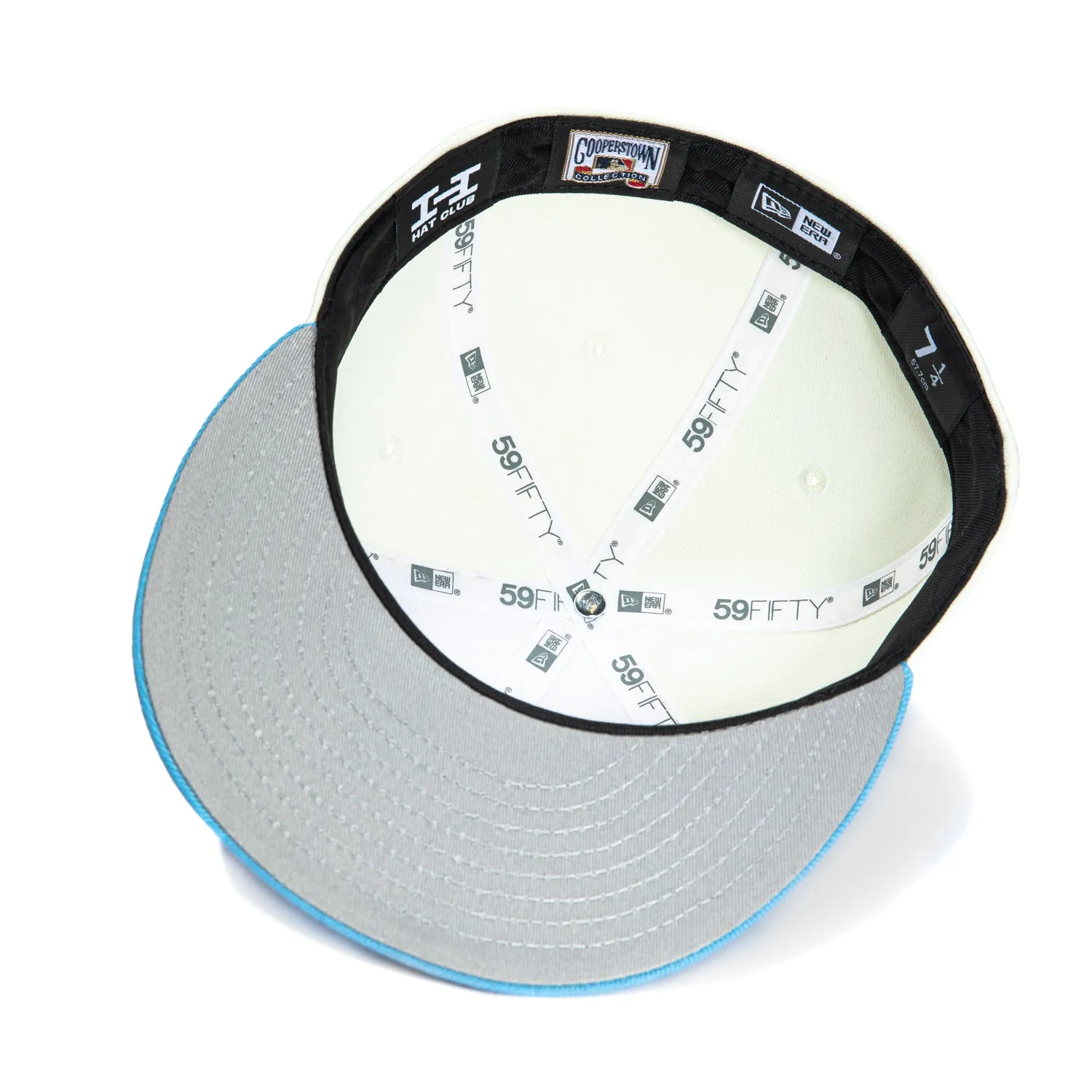 New Era 59Fifty Milwaukee Brewers County Stadium Patch Hat - White, Light Blue