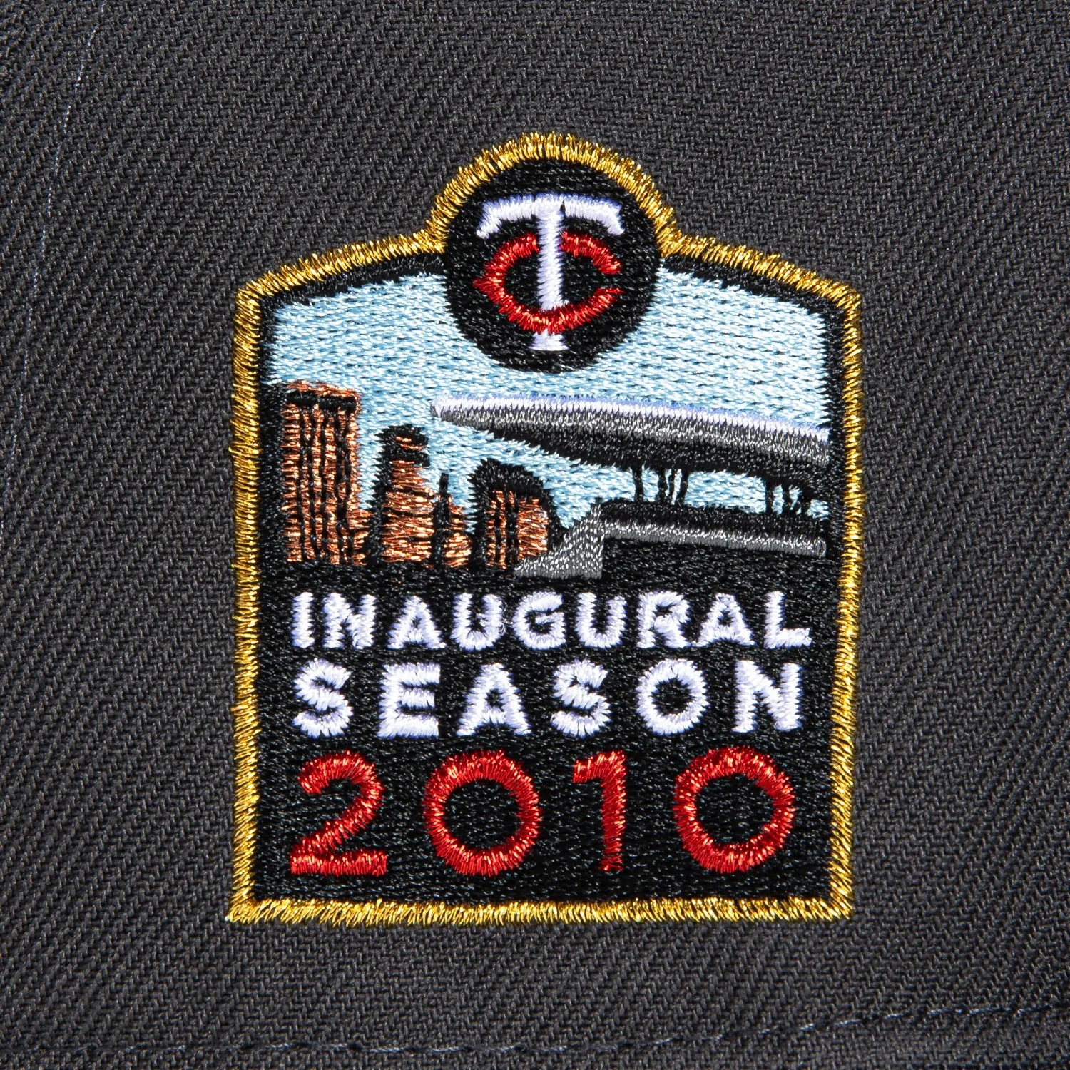 New Era 59Fifty Minnesota Twins 2010 Inaugural Patch Hat - Graphite, Navy