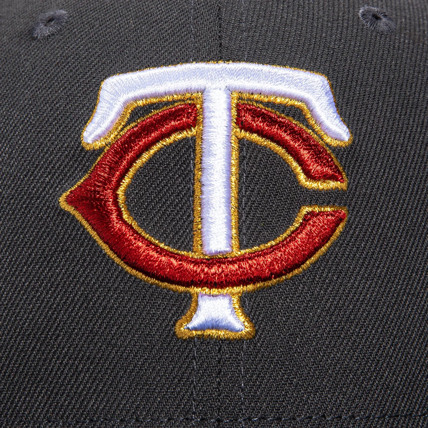 New Era 59Fifty Minnesota Twins 2010 Inaugural Patch Hat - Graphite. Navy