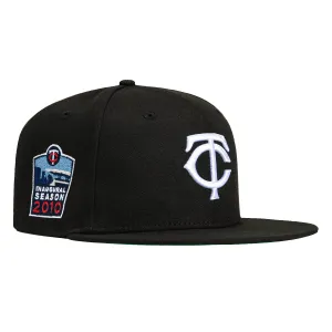 New Era 59Fifty Minnesota Twins 2010 Inaugural Season Patch Hat - Black. White