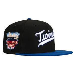 New Era 59Fifty Minnesota Twins 2014 All Star Game Patch Word Hat - Black, Royal