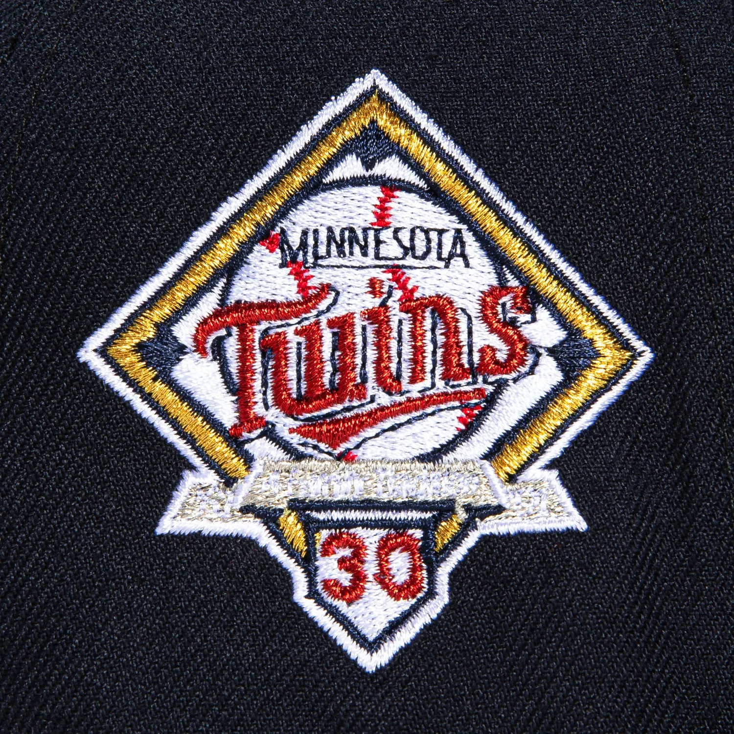New Era 59Fifty Minnesota Twins 30th Anniversary Patch Logo Hat - Navy