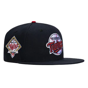 New Era 59Fifty Minnesota Twins 30th Anniversary Patch Logo Hat - Navy