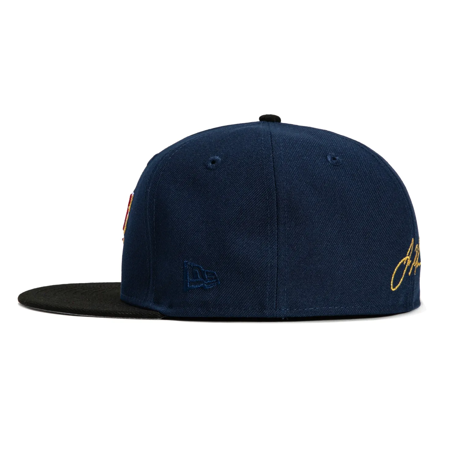 New Era 59Fifty Minnesota Twins 7 Joe Mauer HOF Patch Word Hat - Navy. Black