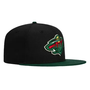 New Era 59Fifty Minnesota Wild Hat - Black. Green