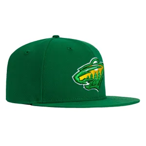 New Era 59Fifty Minnesota Wild Hat - Green. Gold