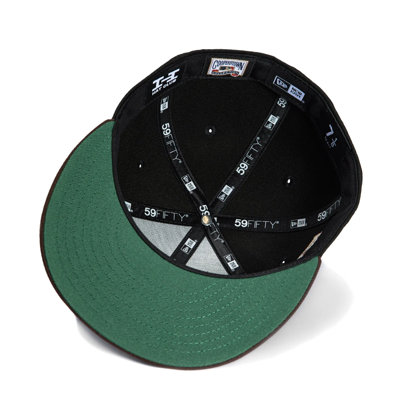 New Era 59Fifty New York Mets 25th Anniversary Patch Script Hat - Black, Brown, Metallic Copper
