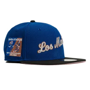 New Era 59Fifty New York Mets 40th Anniversary Stadium Patch Los Mets Hat - Royal, Black