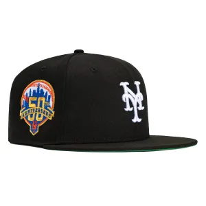 New Era 59Fifty New York Mets 50th Anniversary Patch Hat -  Black. White