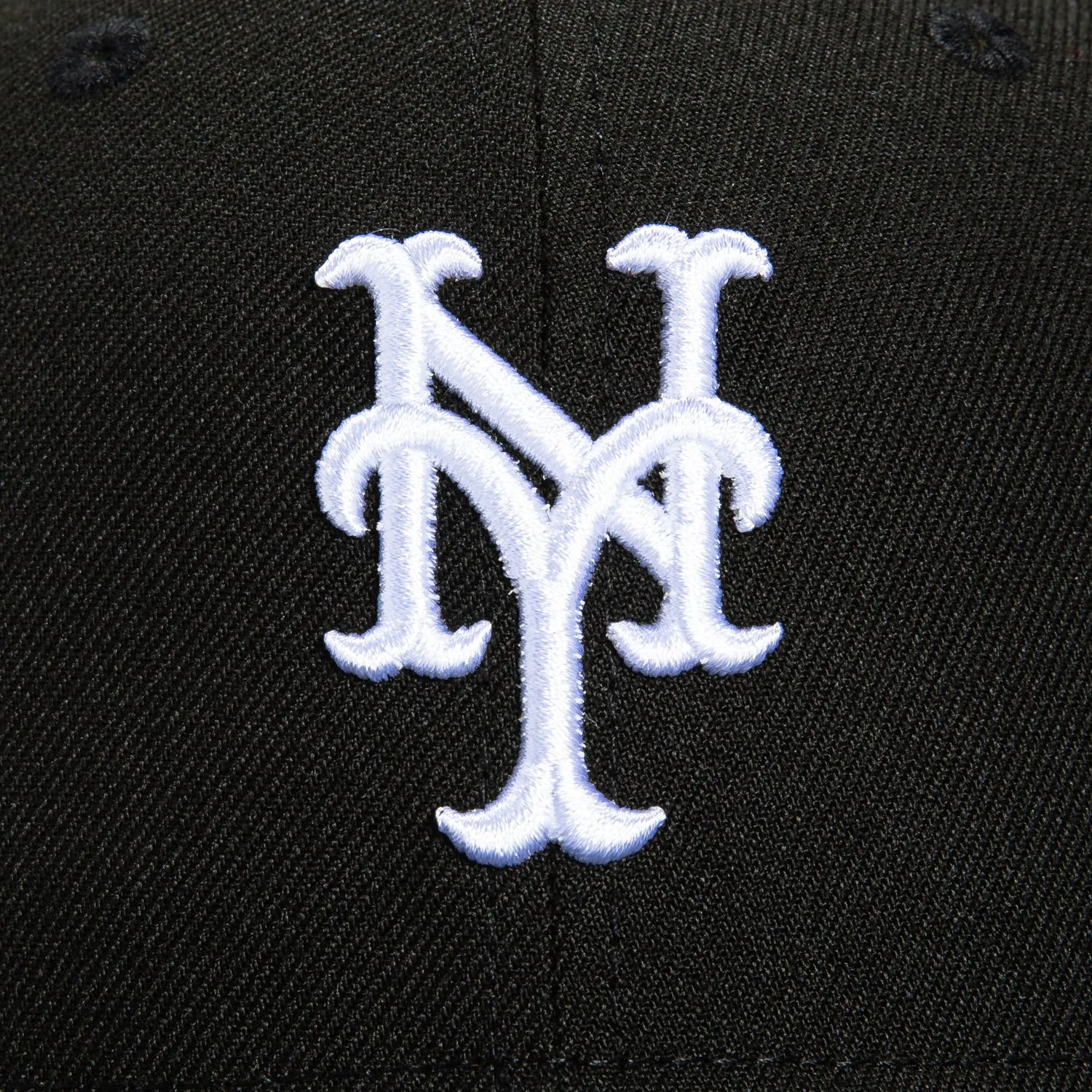 New Era 59Fifty New York Mets 50th Anniversary Patch Hat -  Black. White
