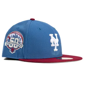 New Era 59Fifty New York Mets 50th Anniversary Patch Hat - Indigo, Cardinal