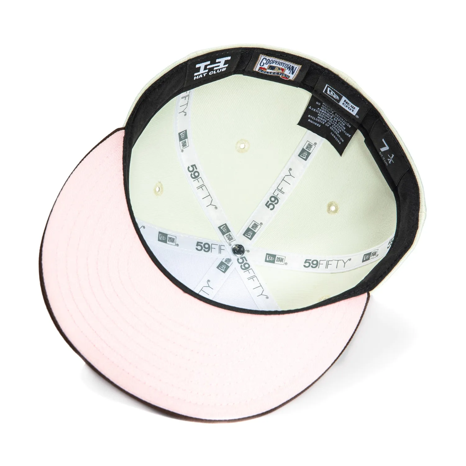 New Era 59Fifty New York Mets 50th Anniversary Patch Hat - White, Brown, Metallic Gold