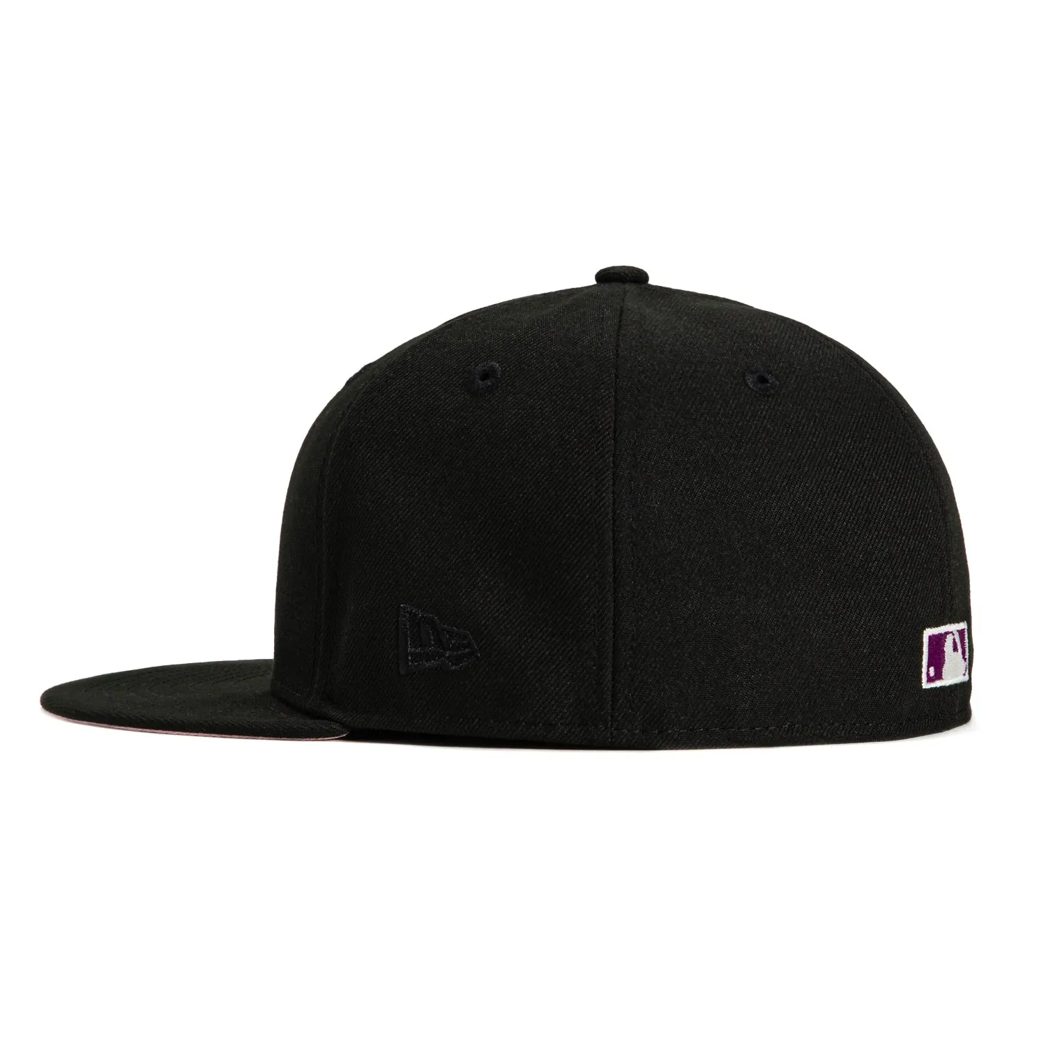 New Era 59Fifty New York Yankees 1949 World Series Patch Flag Hat - Black. Purple. White