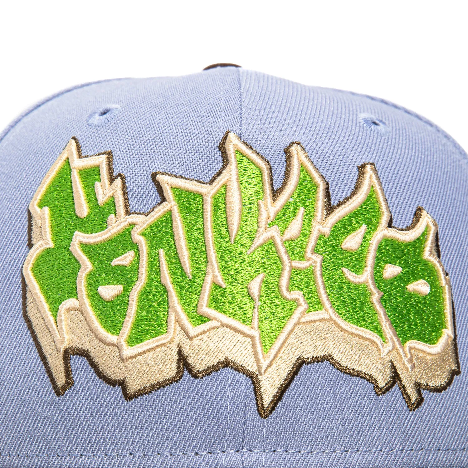 New Era 59Fifty New York Yankees 1949 World Series Patch Graffiti Hat - Lavender. Brown