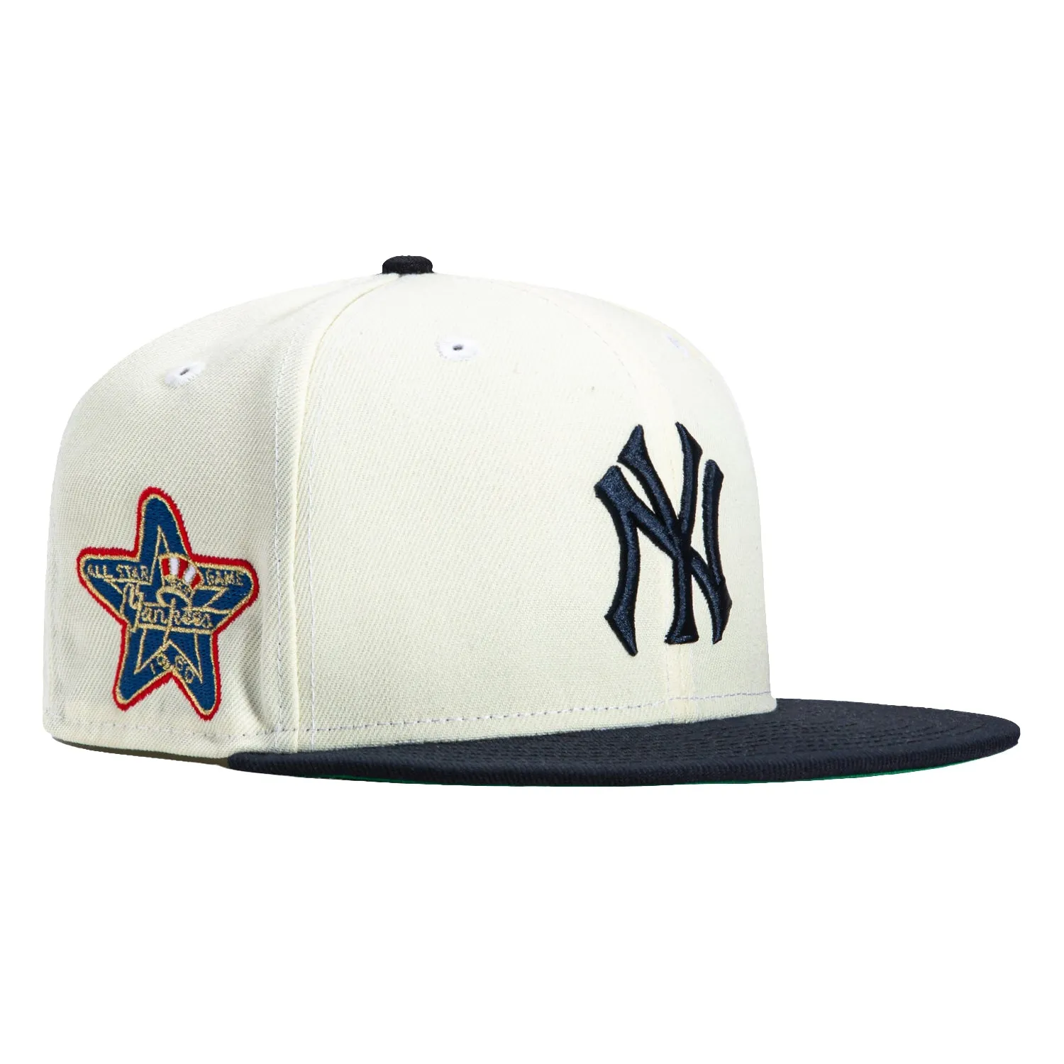 New Era 59Fifty New York Yankees 1960 All Star Game Patch Hat - White. Navy