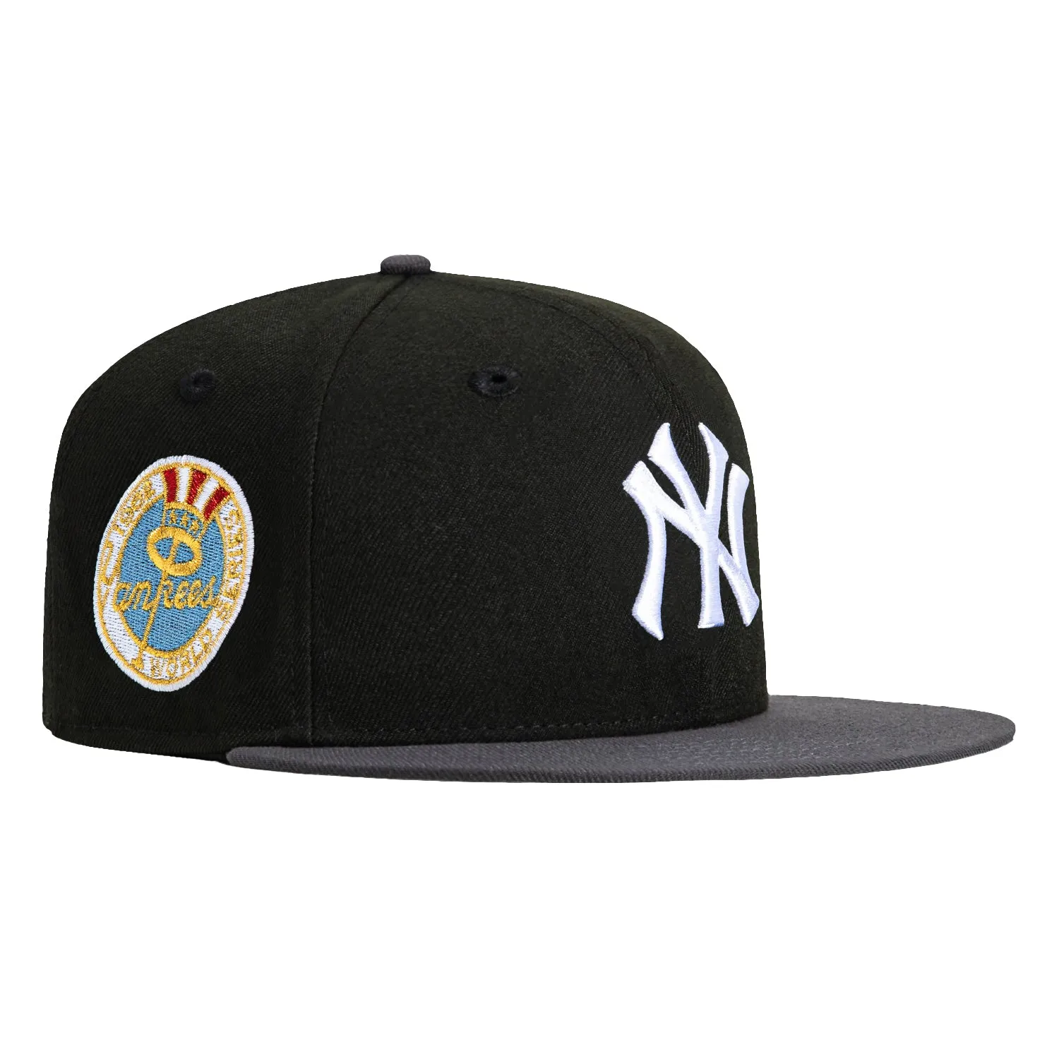 New Era 59Fifty New York Yankees 1962 World Series Patch Hat - Black. Graphite