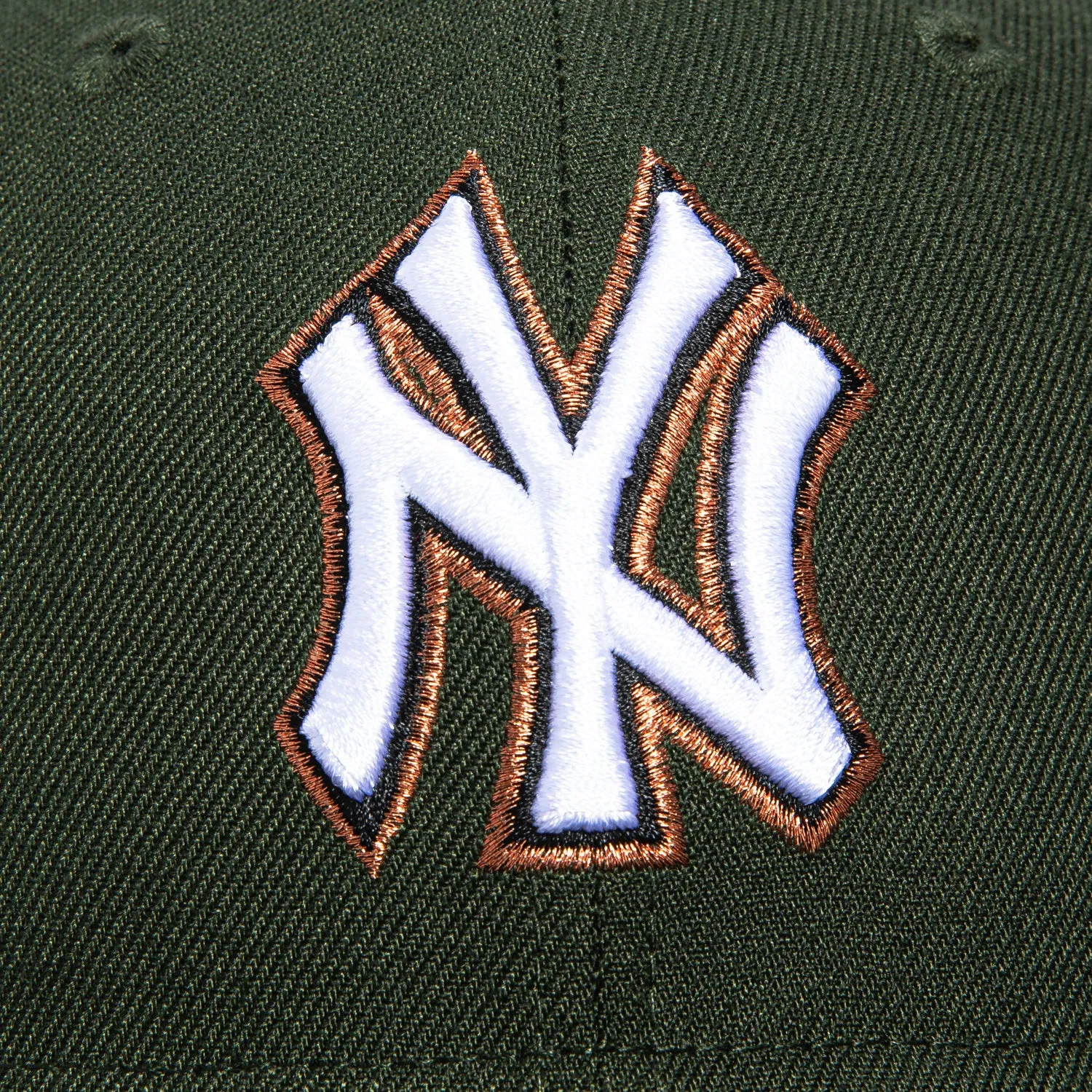 New Era 59Fifty New York Yankees 1978 World Series Patch Hat - Green. White. Metallic Copper