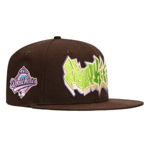 New Era 59Fifty New York Yankees 1996 World Series Patch Graffiti Hat - Brown