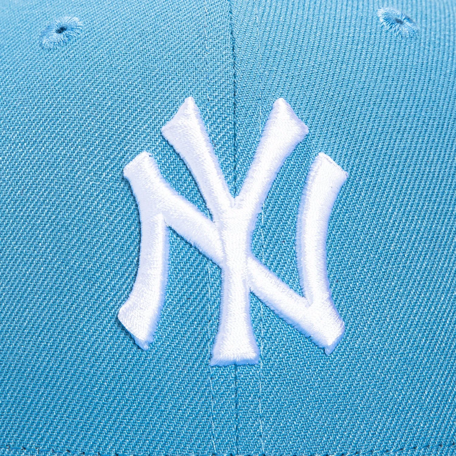 New Era 59Fifty New York Yankees 1996 World Series Patch Hat - Light Blue, White