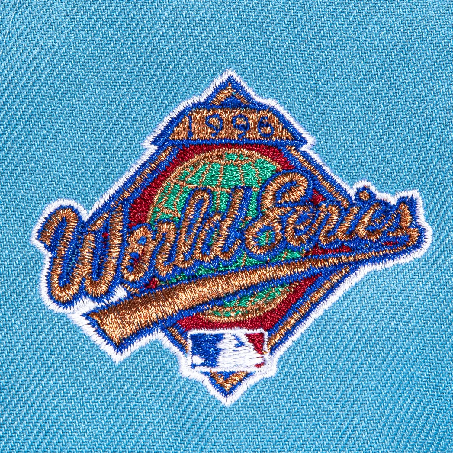 New Era 59Fifty New York Yankees 1996 World Series Patch Hat - Light Blue, White