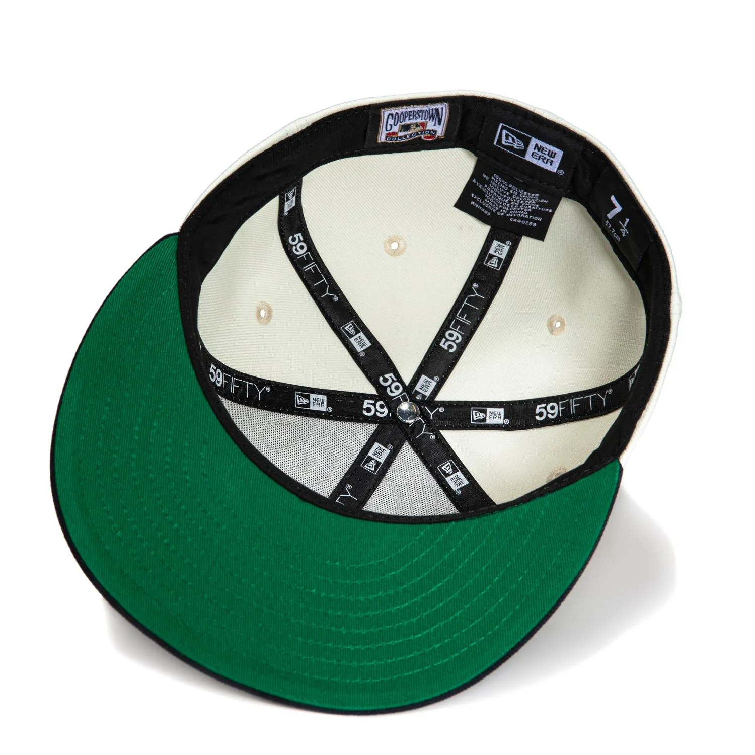 New Era 59Fifty New York Yankees 1996 World Series Patch Hat - White. Navy. Metallic Copper. Green