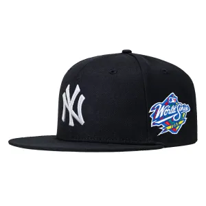 New Era 59Fifty New York Yankees 1998 World Series Patch Game Hat - Navy