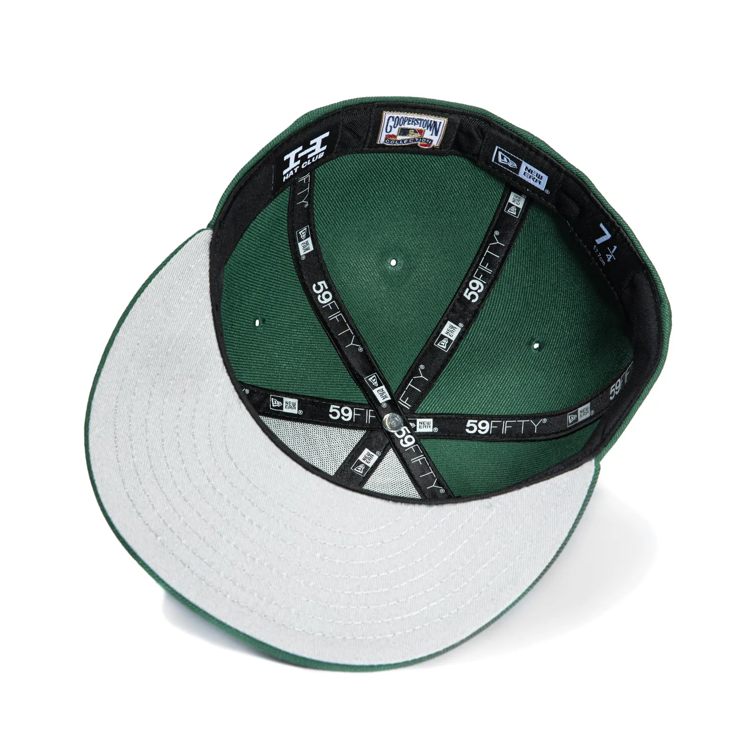 New Era 59Fifty New York Yankees 1998 World Series Patch Script Hat - Green. Metallic Gold