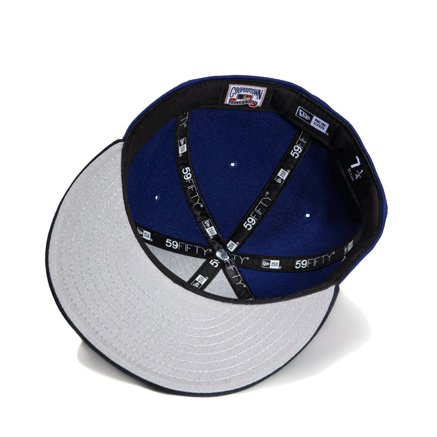 New Era 59Fifty New York Yankees 75th Anniversary Stadium Patch Script Hat - Royal. Navy