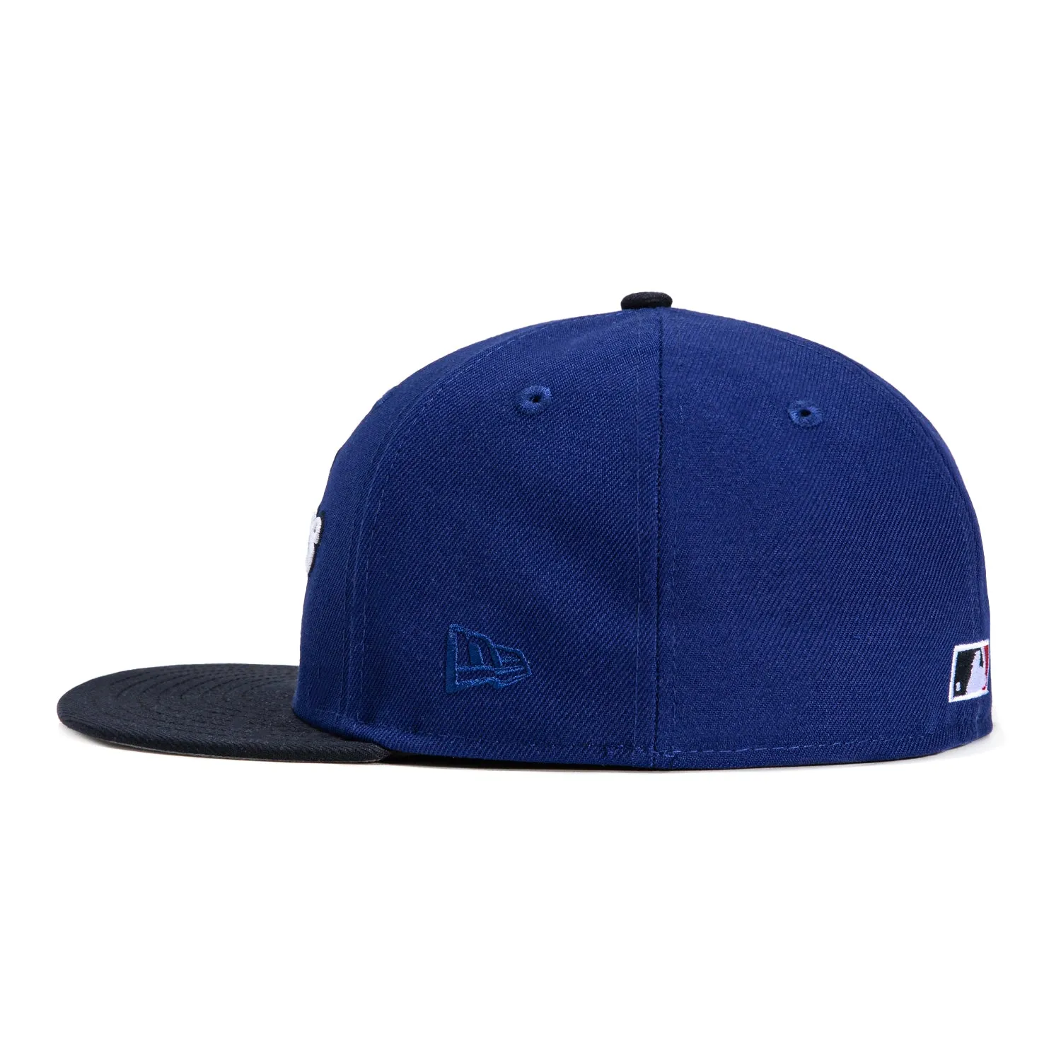 New Era 59Fifty New York Yankees 75th Anniversary Stadium Patch Script Hat - Royal. Navy