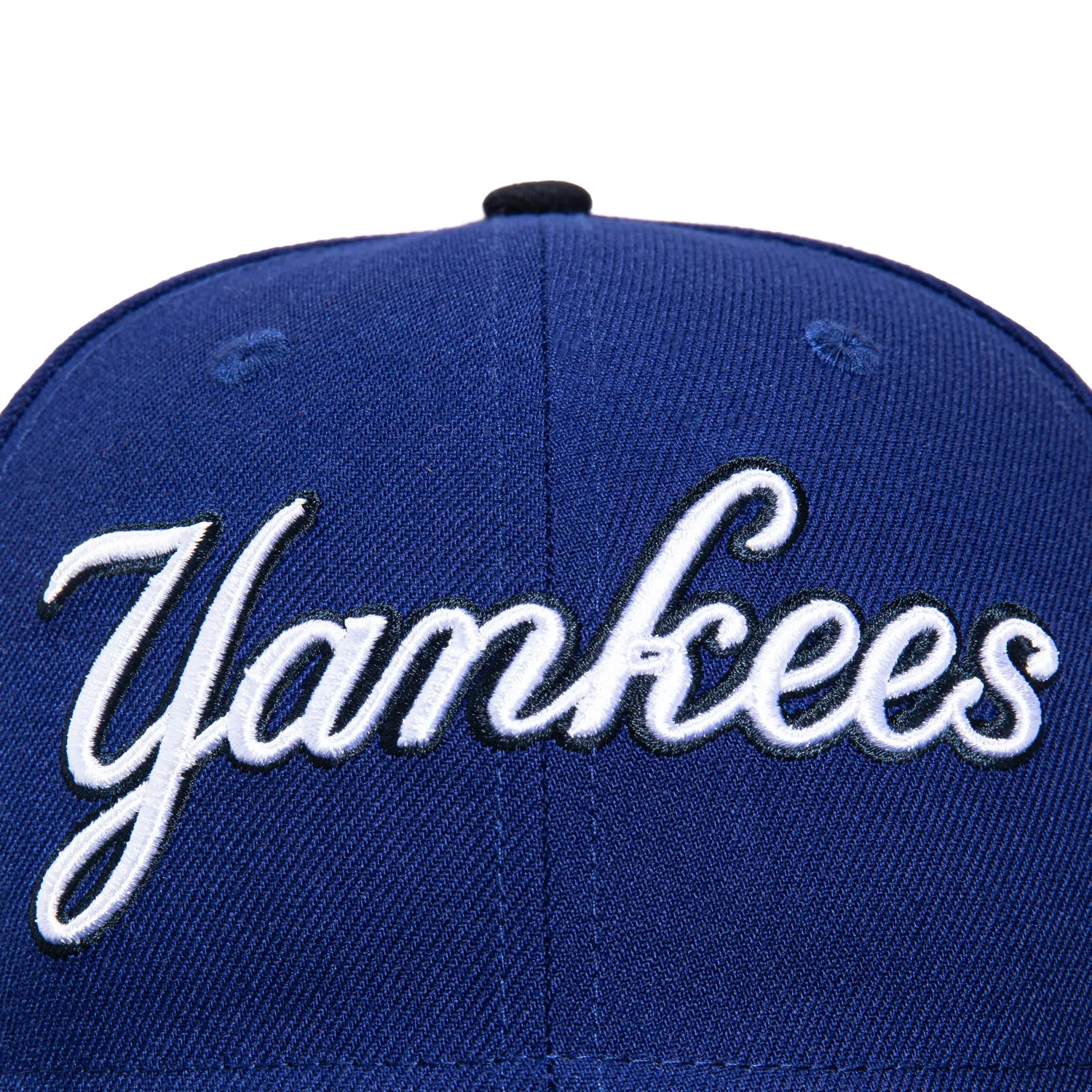 New Era 59Fifty New York Yankees 75th Anniversary Stadium Patch Script Hat - Royal. Navy