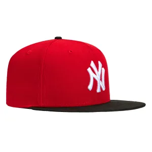 New Era 59Fifty New York Yankees Hat - Red, Black, White