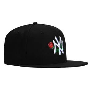 New Era 59Fifty New York Yankees Rose Hat - Black
