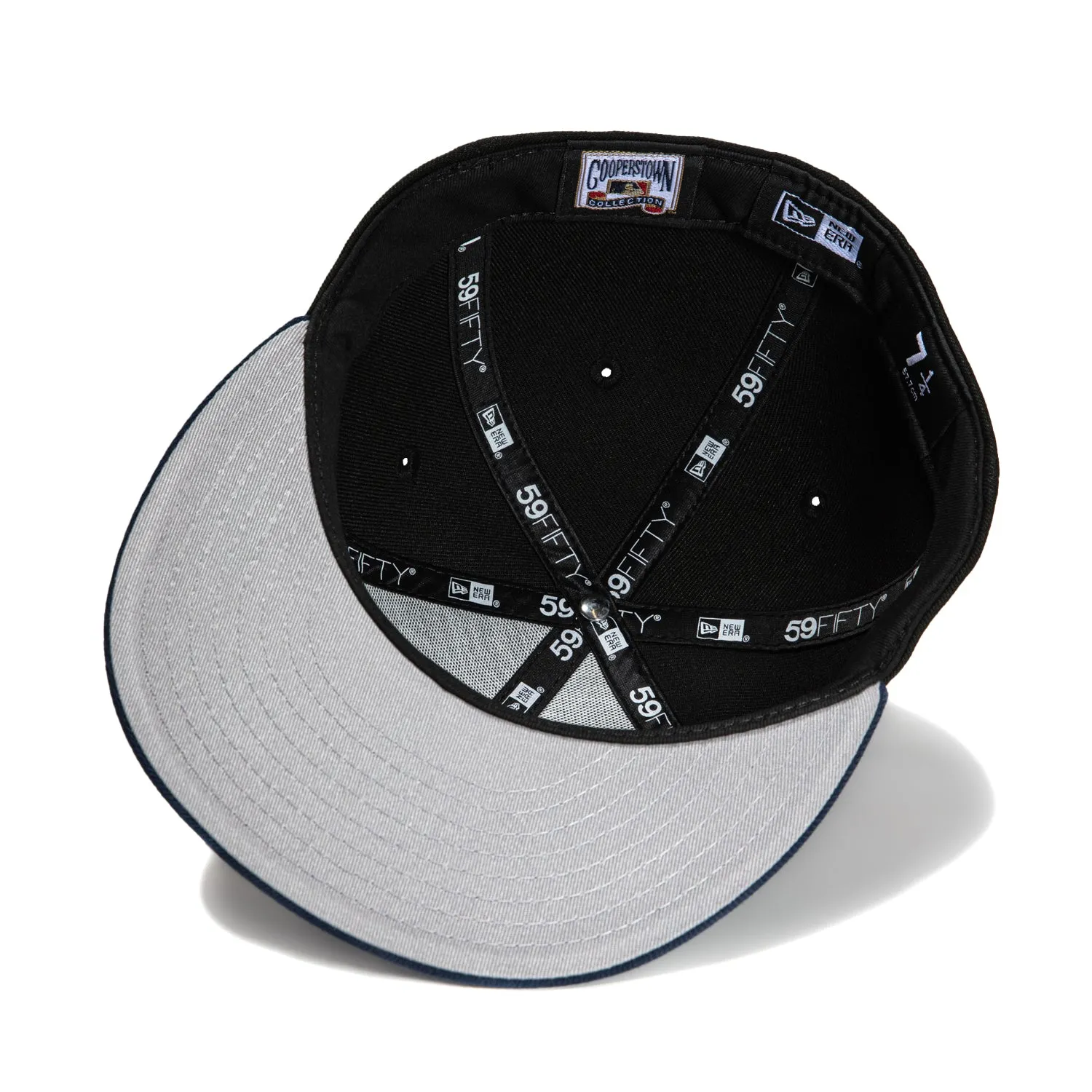 New Era 59Fifty Oakland Athletics 50th Anniversary Patch Word Hat - Black. Navy. Gold. Orange