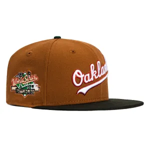 New Era 59Fifty Oakland Athletics Battle of the Bay Patch Script Hat - Khaki. Black