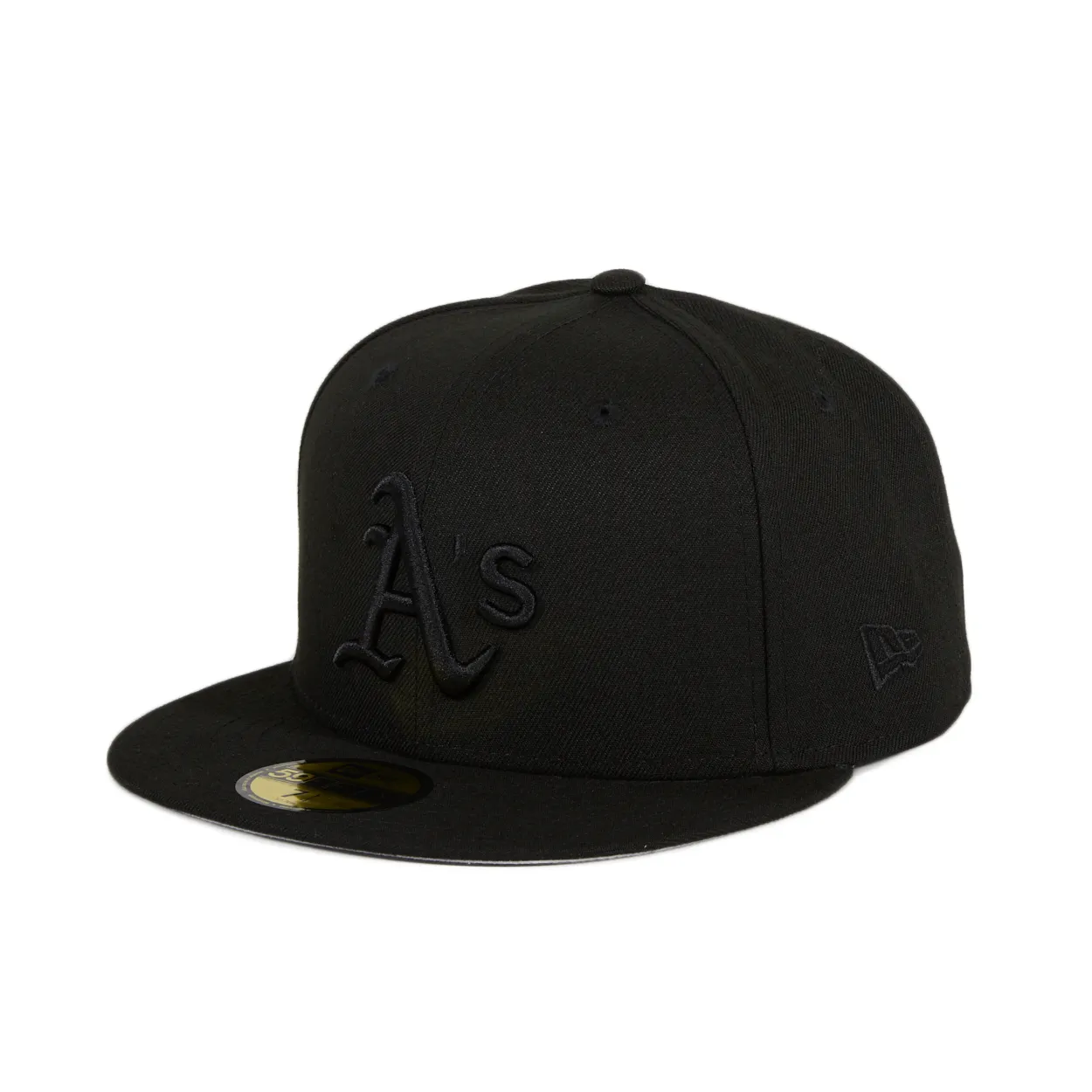 New Era 59Fifty Oakland Athletics Hat - Black. Black