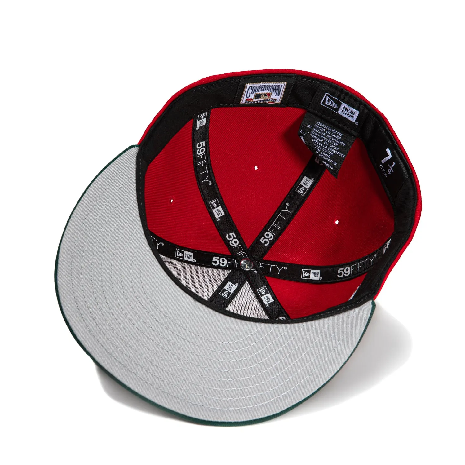 New Era 59Fifty Philadelphia Athletics 1913 World Series Patch Hat - Red. Green