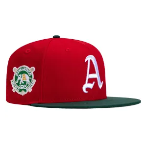 New Era 59Fifty Philadelphia Athletics 1913 World Series Patch Hat - Red. Green