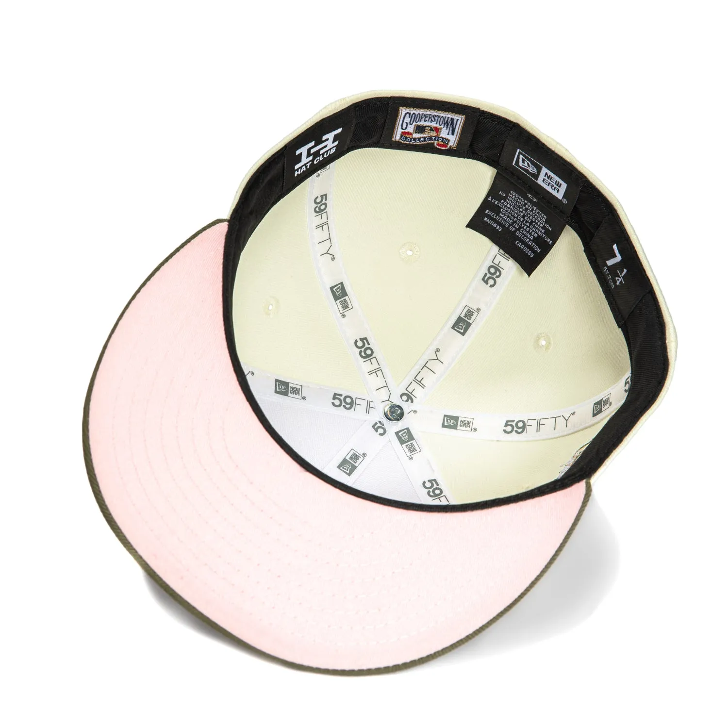 New Era 59Fifty Philadelphia Phillies 1996 All Star Game Patch Alternate Hat - White. Olive. Metallic Gold