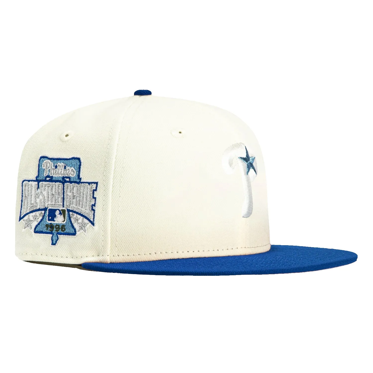 New Era 59Fifty Philadelphia Phillies 1996 All Star Game Patch Hat - White. Royal