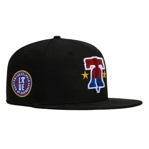 New Era 59Fifty Philadelphia Phillies City of Brotherly Love Patch Hat - Black. Red. Royal