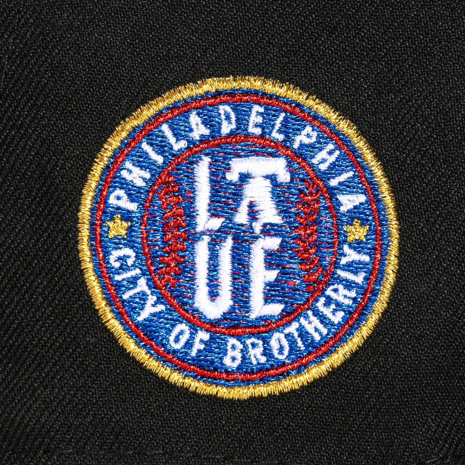 New Era 59Fifty Philadelphia Phillies City of Brotherly Love Patch Hat - Black. Red. Royal