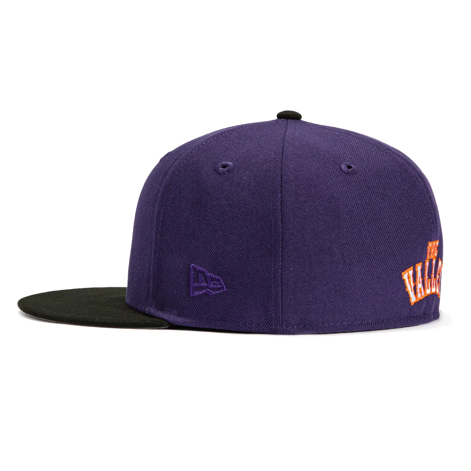 New Era 59Fifty Phoenix Suns Logo Patch Alternate City Edition Hat - Purple. Black