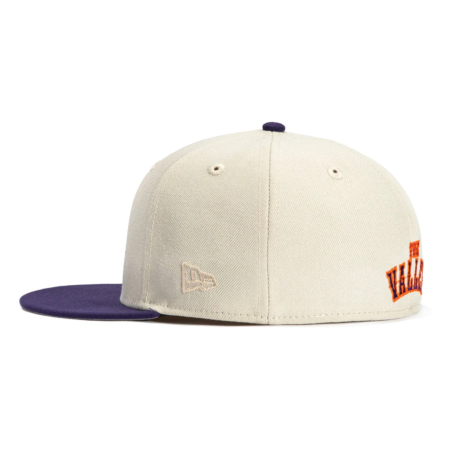 New Era 59Fifty Phoenix Suns Logo Patch Alternate City Edition Hat - Stone, Purple