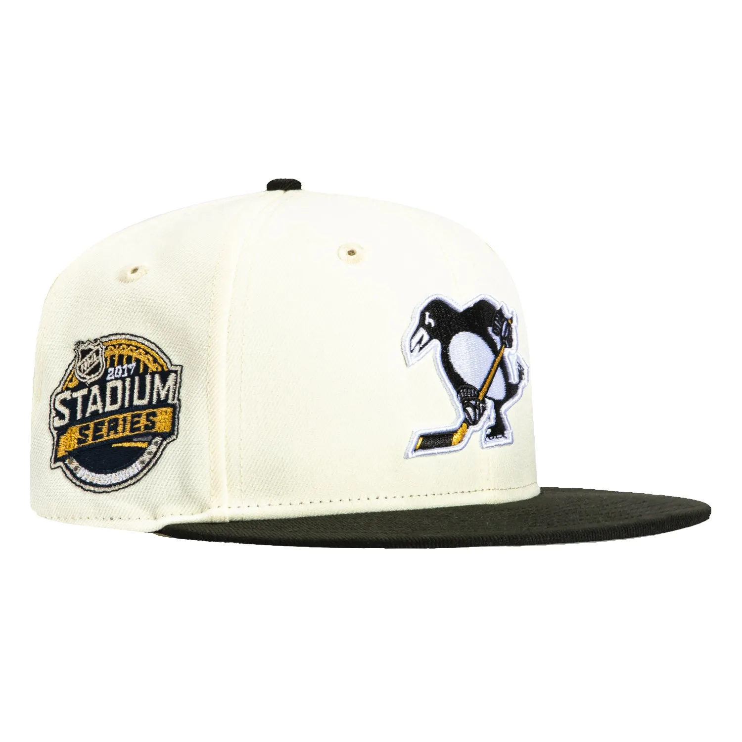 New Era 59Fifty Pittsburgh Penguins 2017 Stadium Series Patch Hat - White, Black