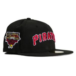 New Era 59Fifty Pittsburgh Pirates 2006 All Star Game Patch Word Hat - Black. Red