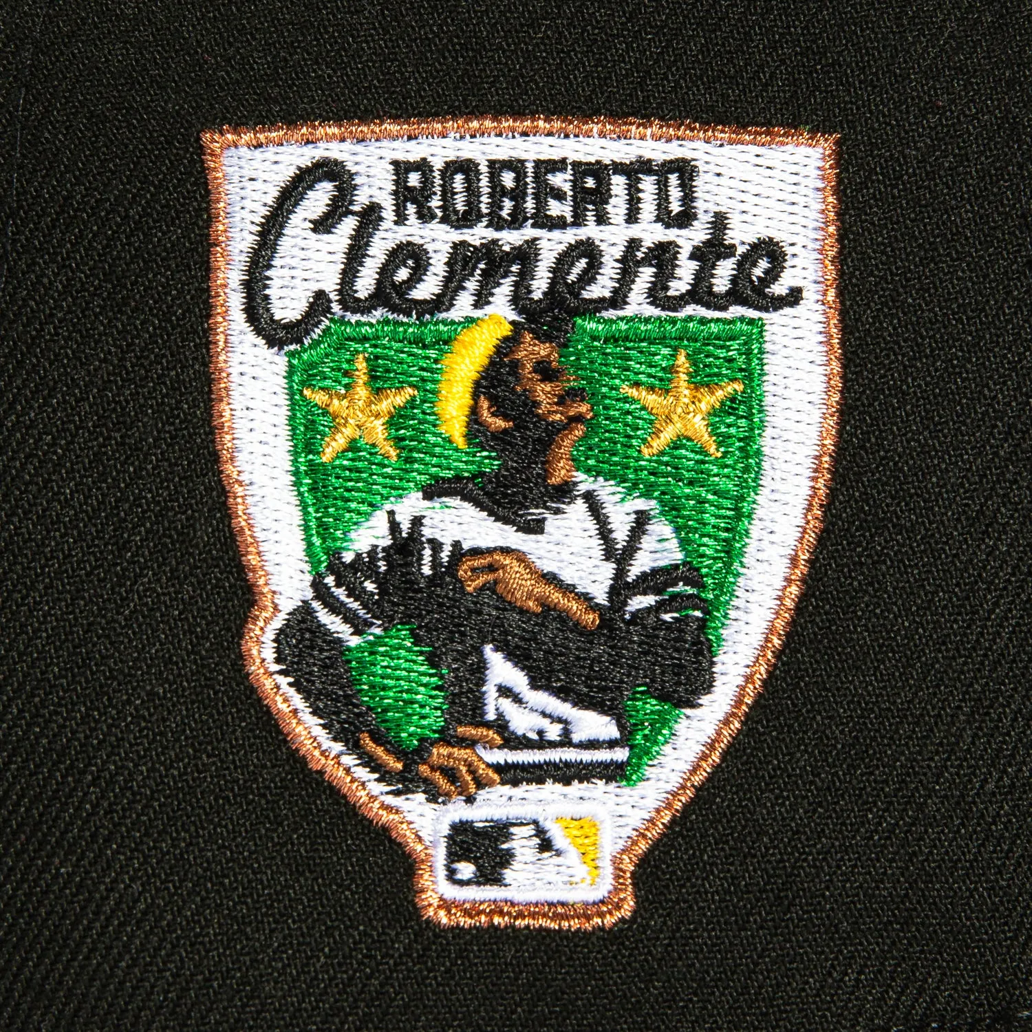 New Era 59Fifty Pittsburgh Pirates Roberto Clemente Patch Word Hat - Black. Gold