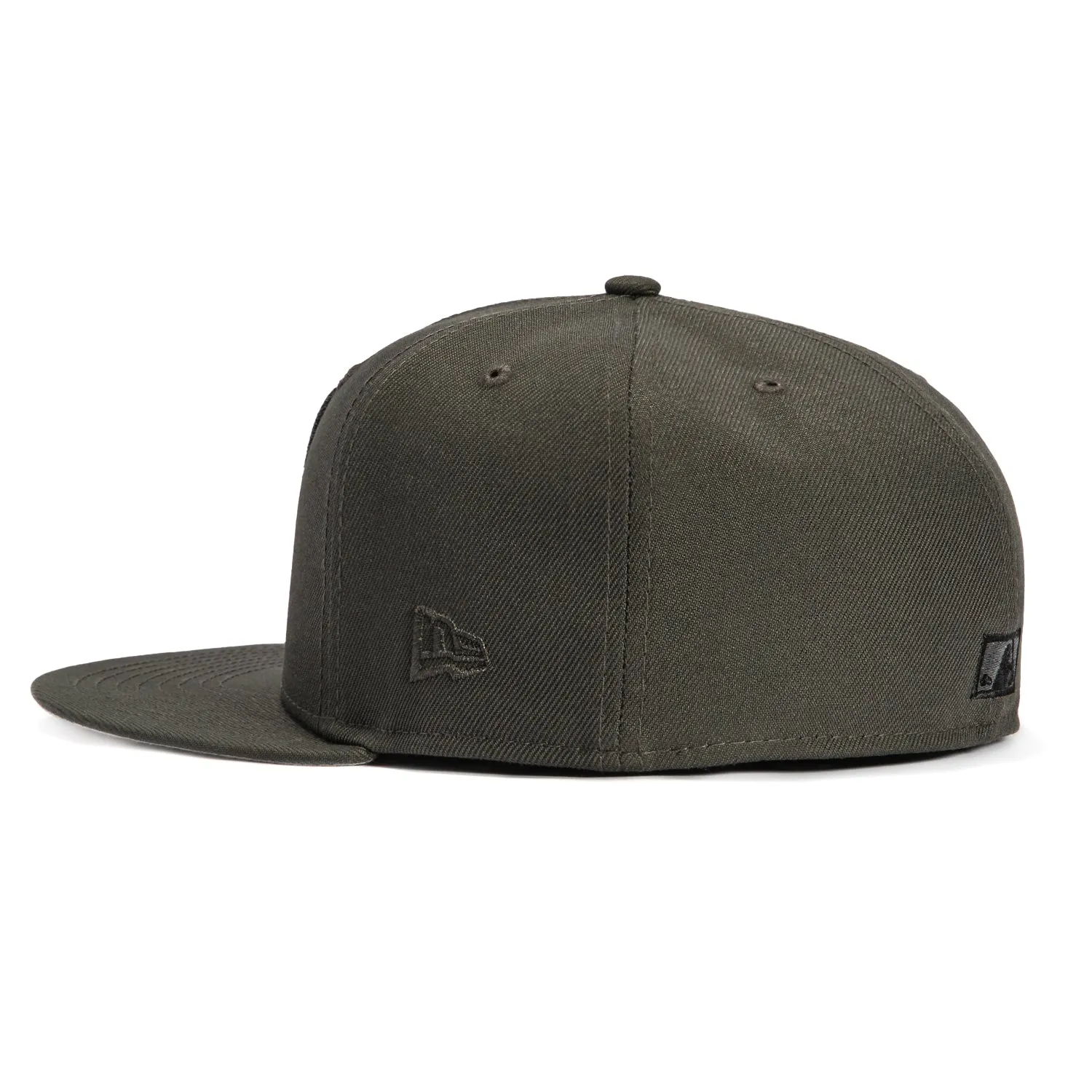 New Era 59Fifty Reflective Cleveland Indians 10th Anniversary Stadium Patch Script Hat - Graphite