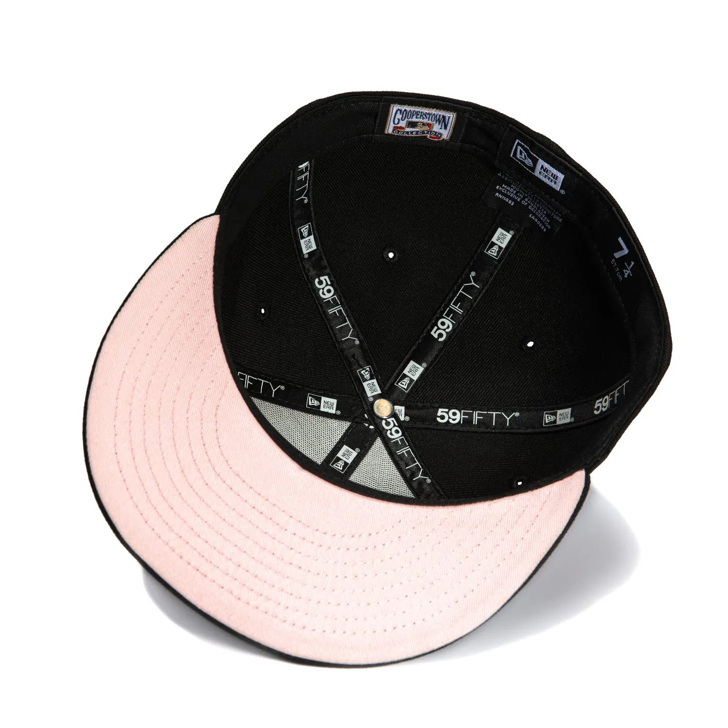 New Era 59Fifty Rhinestone Chicago White Sox MLB 100th Anniversary Patch Hat - Black