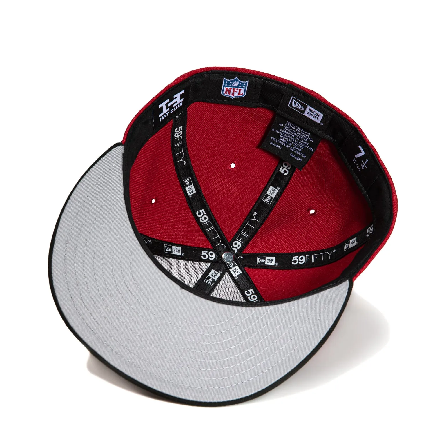 New Era 59Fifty San Francisco 49ers 60th Anniversary Patch Word Hat - Cardinal. Black