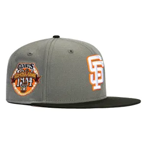 New Era 59Fifty San Francisco Giants 1984 All Star Game Patch Hat - Storm Grey. Black